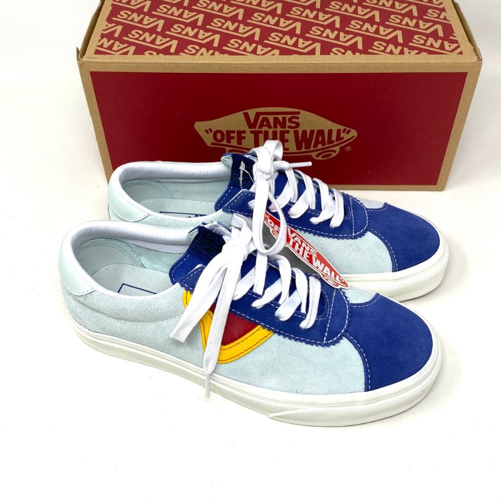 VANS SK8-HI MTE Retro Shoes Women's Multi Leo Suede Casual Blue Skate ALSU00824 - Picture 3 of 11